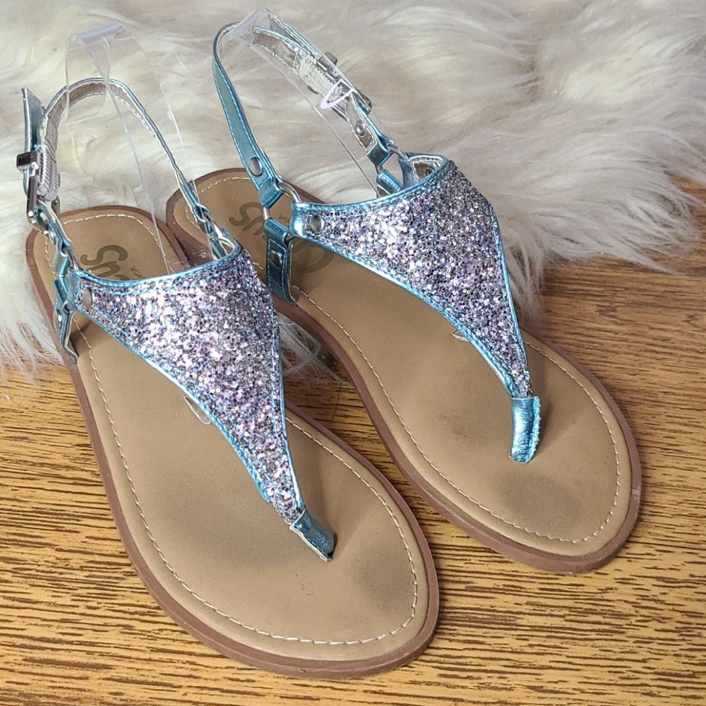 Circus Sam Edelman glitter sandals youth 4